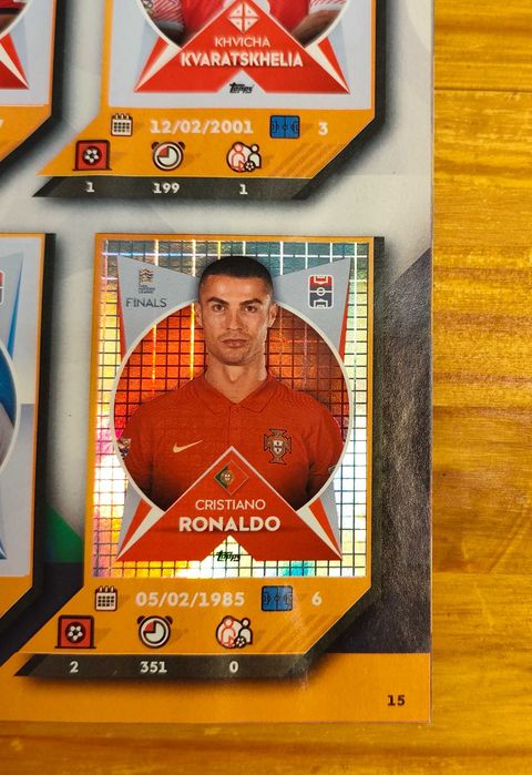 Coleção completa Topps Road to UEFA Nations League Finals 2022-23