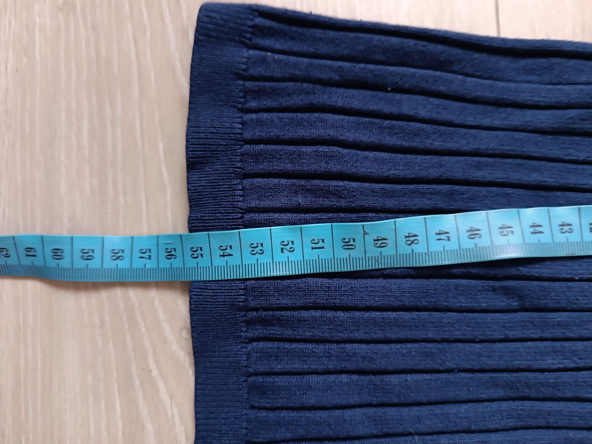 Sinsay granatowy sweter damski 36 S prążkowany sweterek bluzka z długi