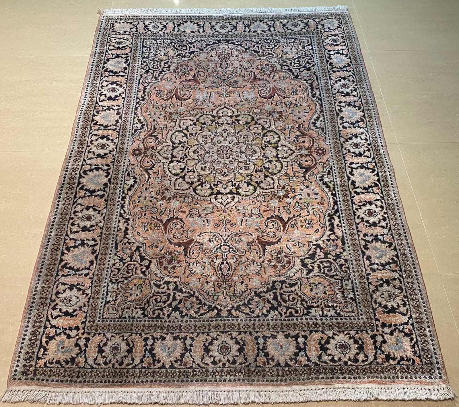 Ghoum 198 # 125 Jedwabny dywan perski - ręcznie tkany z jedwabiu