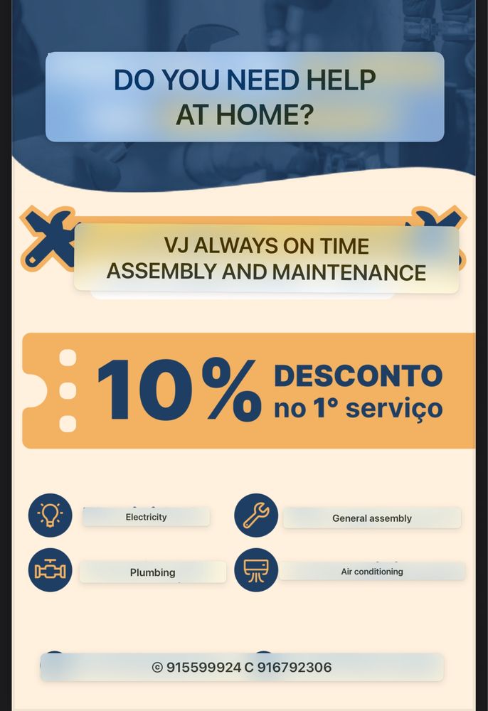 Precisa De Ajuda Na Sua Casa ? Do you need help at home?