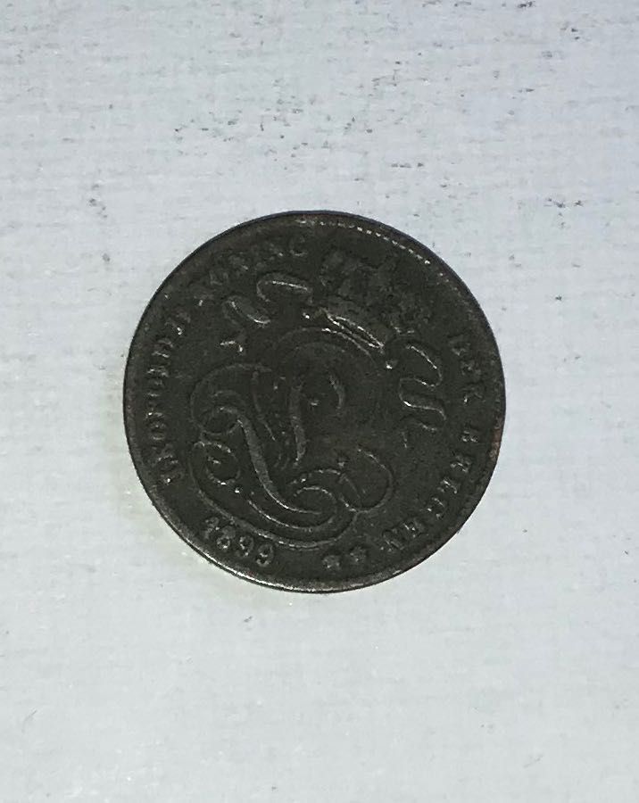 Belgia 1 centym, 1899
Napis po holendersku „DER BELGEN”