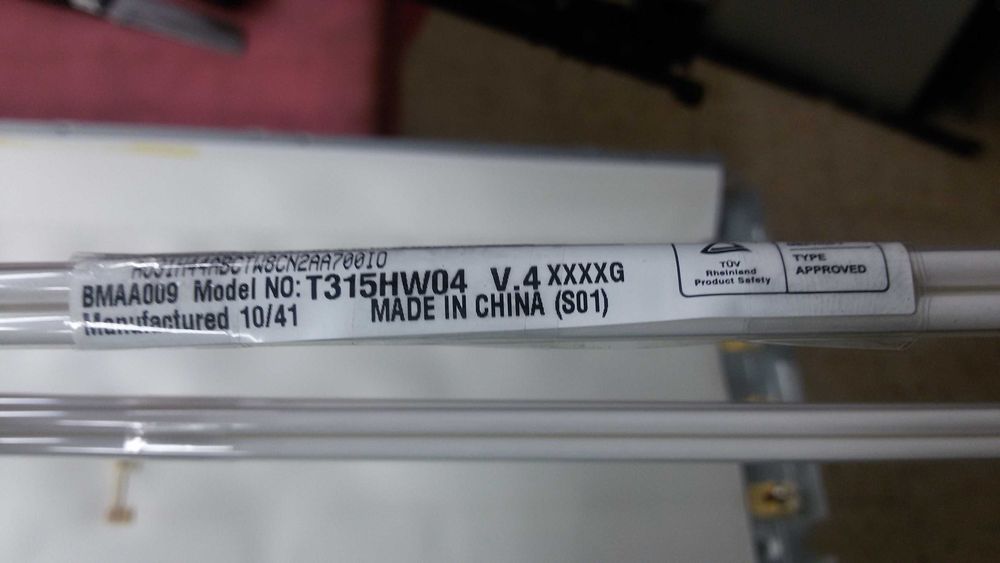 kit de lampadas para painel lcd t315hw04 v.4