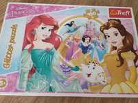 Puzzle 100 elementów księżniczki Disney błyszczą