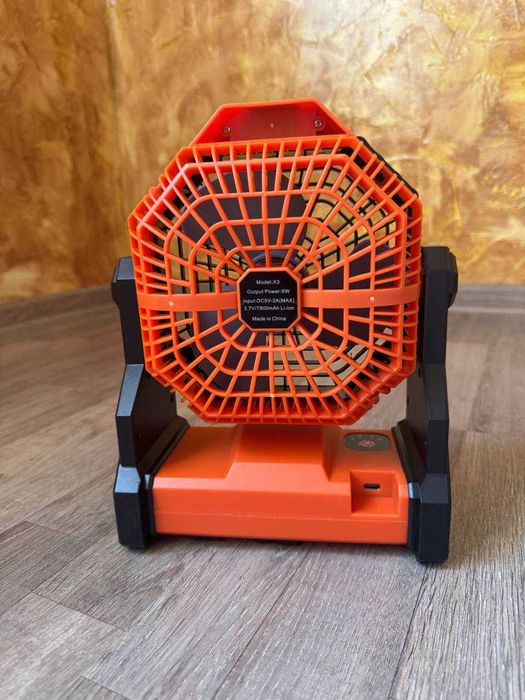 Вентилятор з акумулятором LED ліхтар Outdoor Fan X3 новий