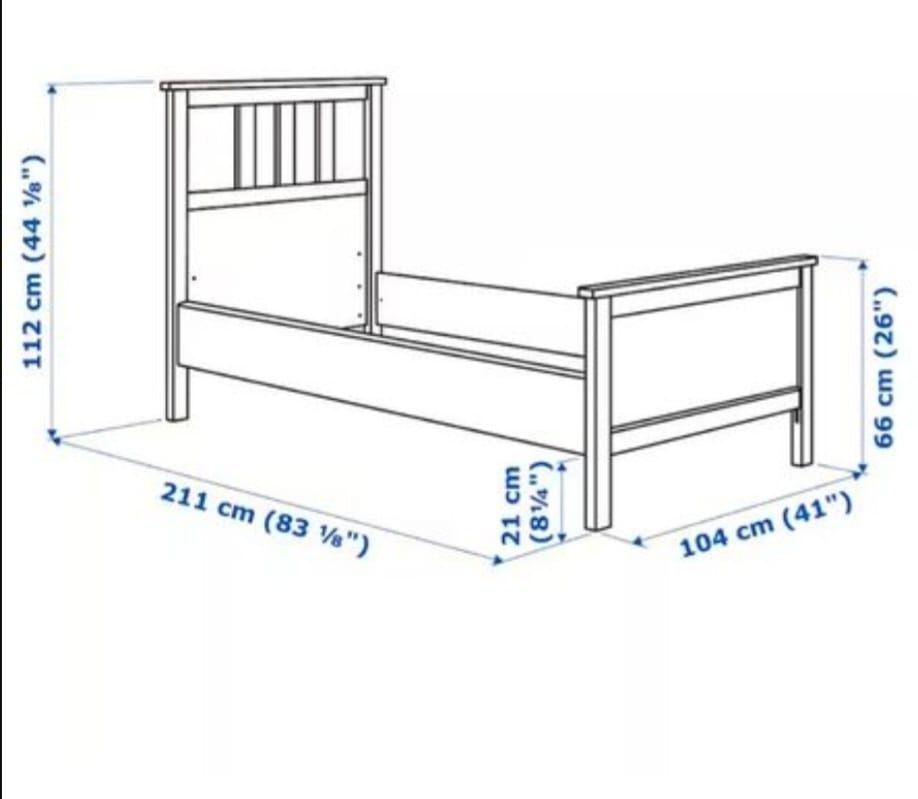 Łóżko ikea hemnes stelaż 90x200