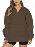 Bluza oversize L brąz