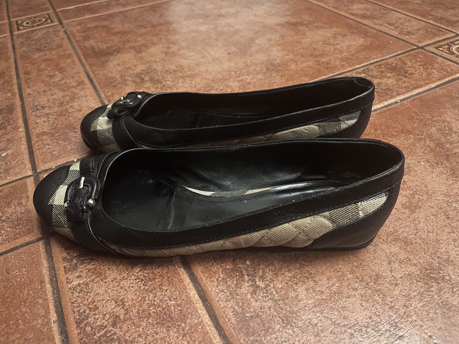 Burberry buty baleriny klasyczne krata 39