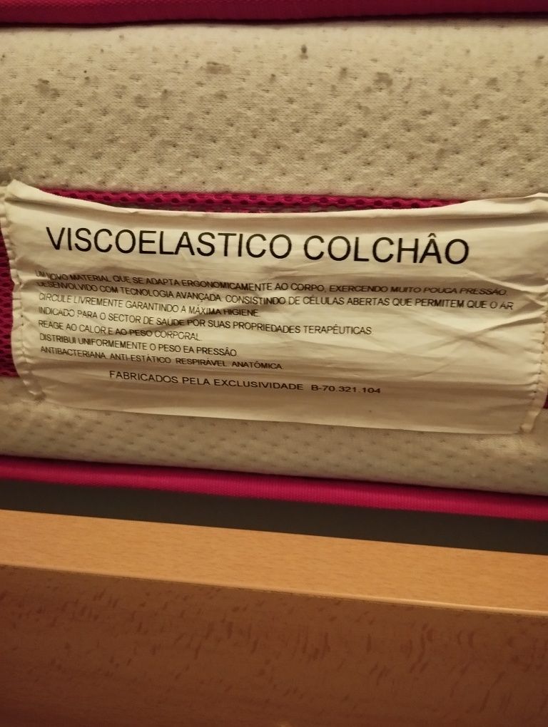 Colchão viscoelástico individual