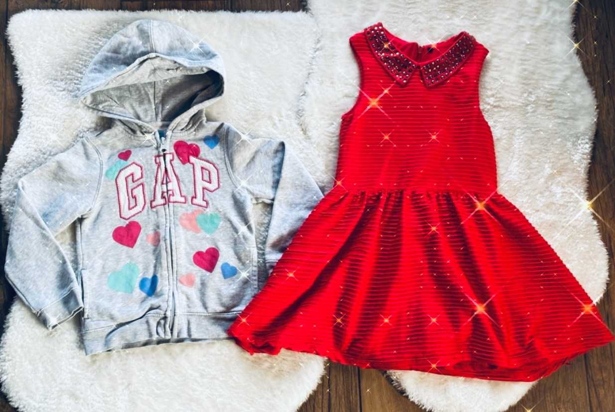 Duża paczka ubrań 20szt dla dziewczynki r110/116 DISNEY H&M Gap Next