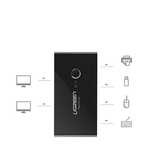 Ugreen switch box HUB przełącznik 4x USB 3.2 Gen 1 rozdzielacz USB na