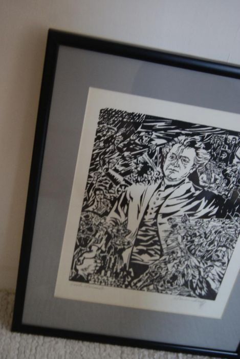 grafika drzeworyt Ullrich Bewersdorff