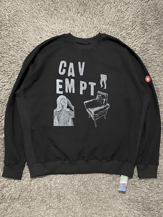 Світшот чоловічий CAV EMPT з дизайн принтом котон made in japan