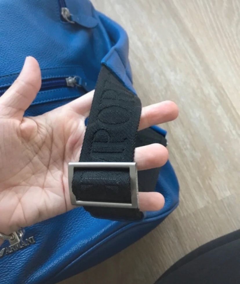 Mochila Emporio Armani Original Azul