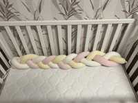 Соня Sonya Бортик коса длина 120 см велюр в кроватку детскую