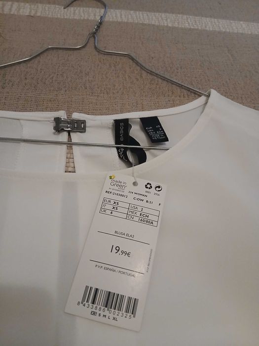Blusa mangas 3/4 MANGO