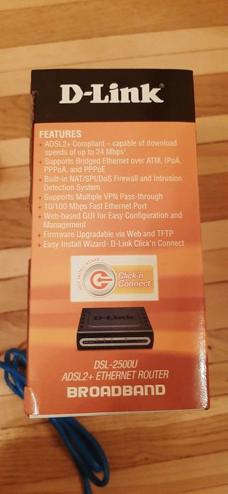 Продам D-link DSL-2500U ADSL2 + Enternet Router