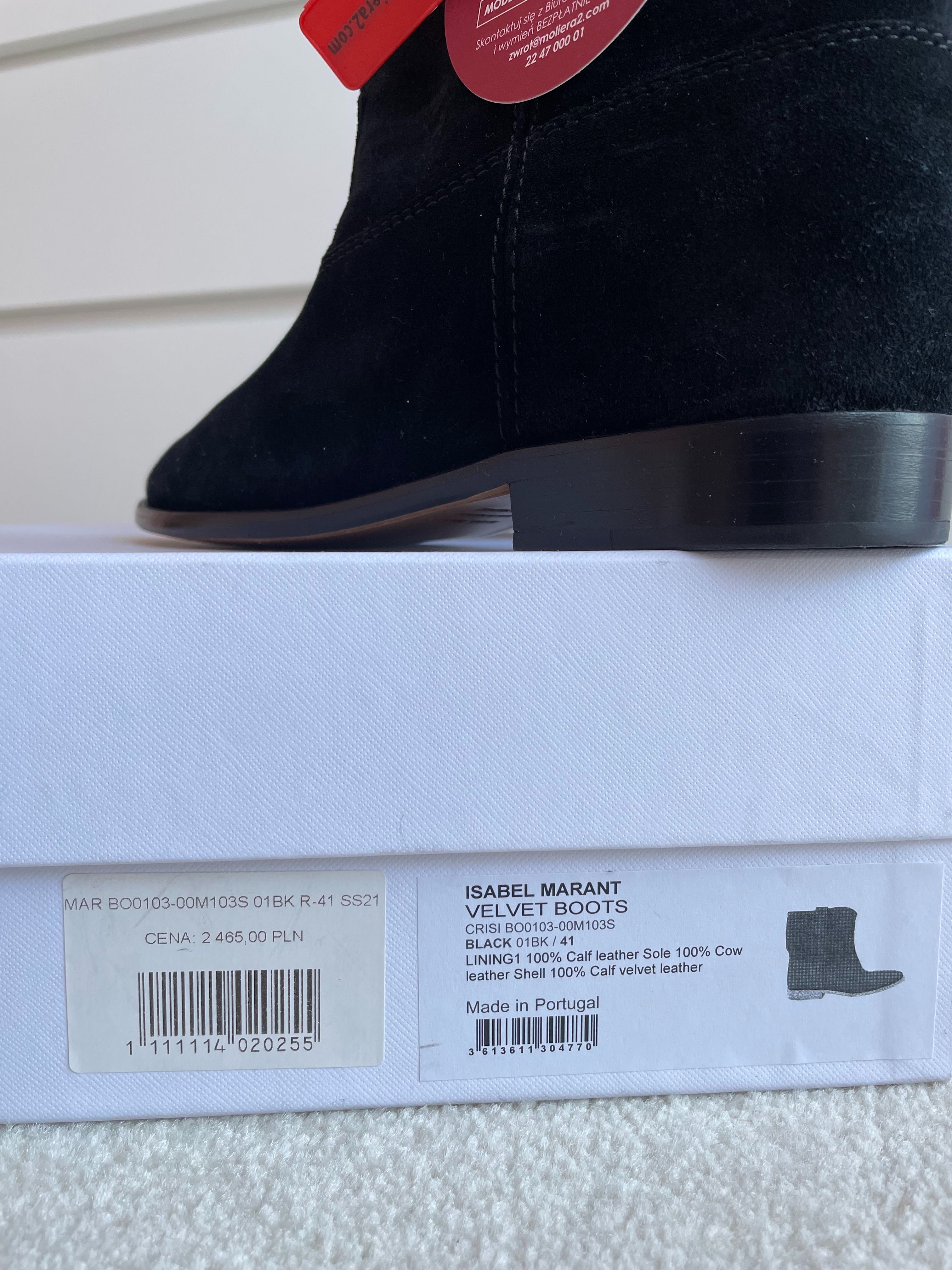 Isabel Marant Botki Crisi 41 kupione na Moliera2 Buty