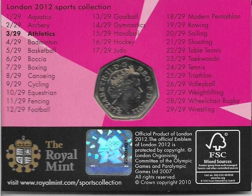 Inglaterra - - - "2012 Jogos Olímpicos de Londres" - - - - - Moedas