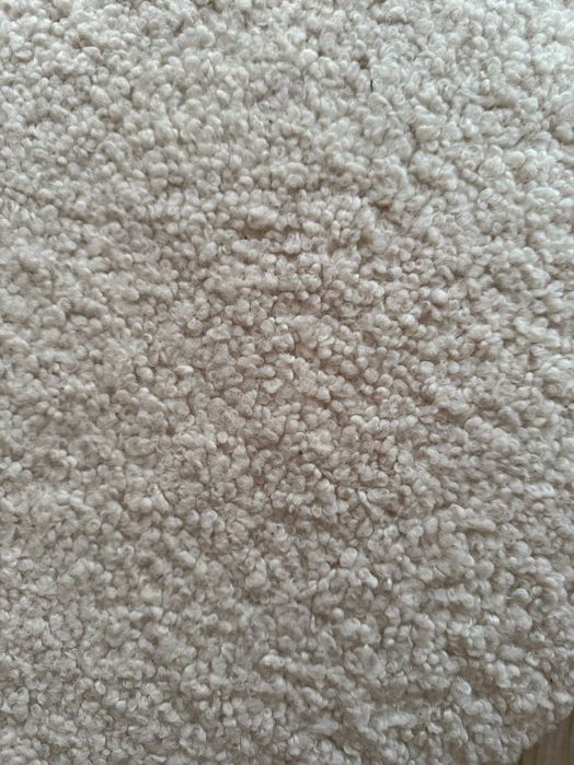 Pufa OREBO 84x45 naturalna biel/tkanina pluszowa