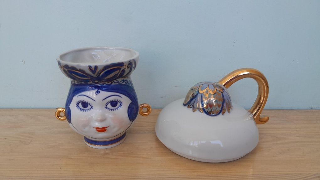 Чашка Одарочка и крышка от кружки Коростень Трегубовых