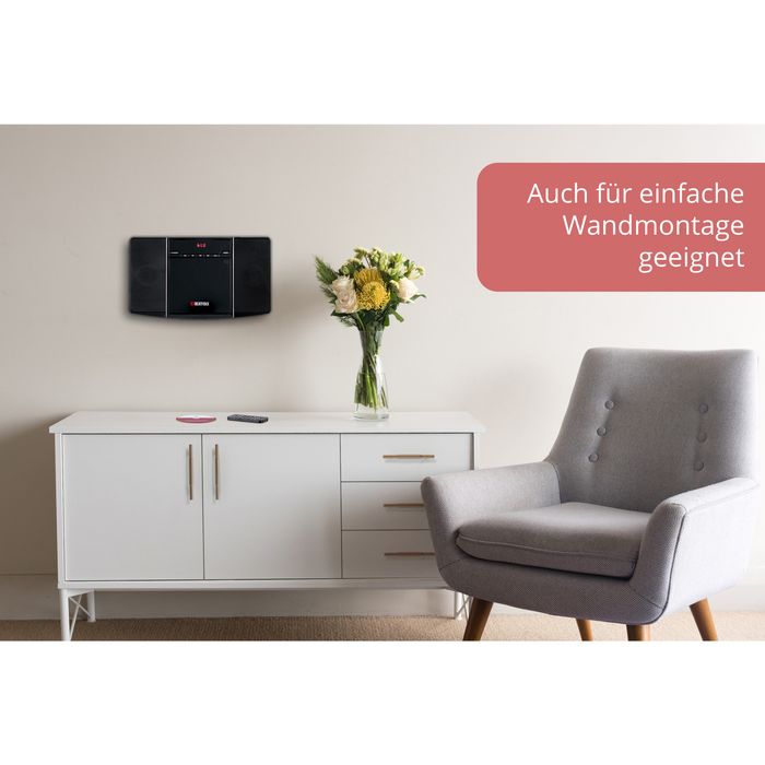 Wieża Beatfoxx MCD-60 z Bluetooth, USB, radio FM/AM