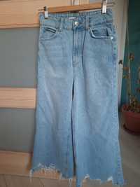 Spodnie dżinsowe jeans Cropp Wide leg