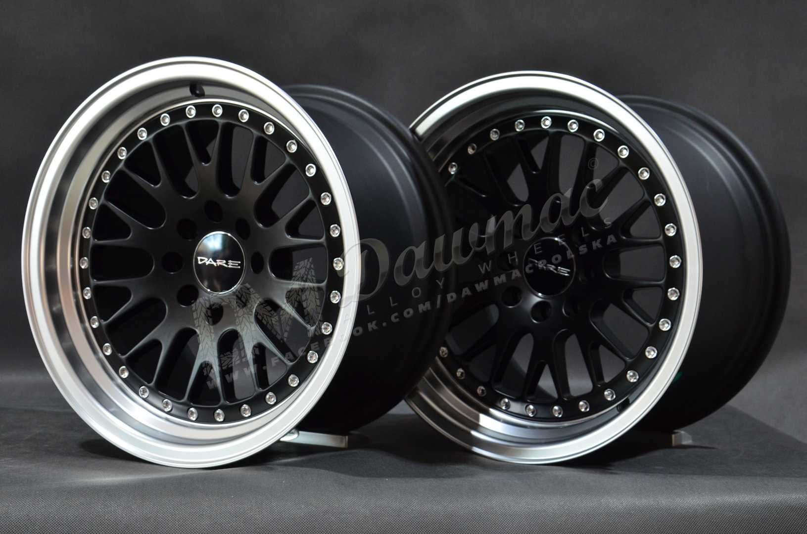 Felgi DARE Ind-27 15" 8J + 9J ET20 4x100 / 4x108 Matt Black