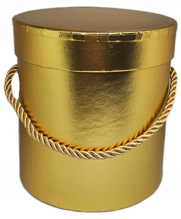 flower box pudełko na kwiaty prezent złote