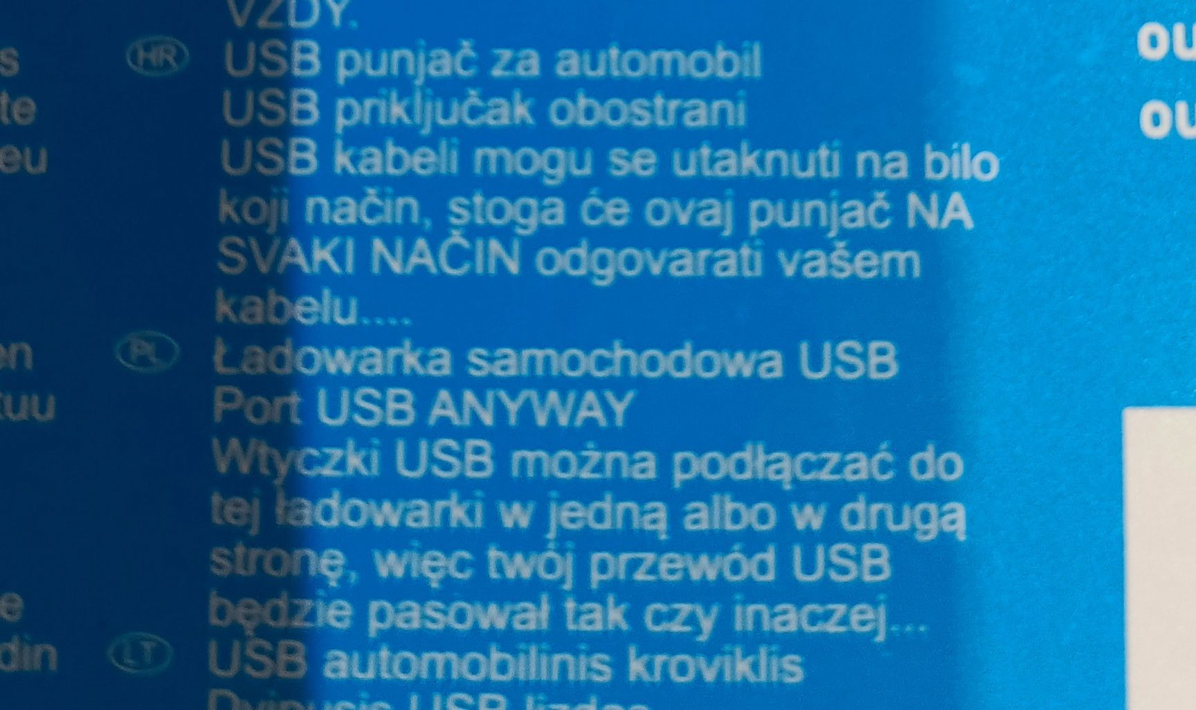 Ładowarka samochodowa,bez kabla USB.