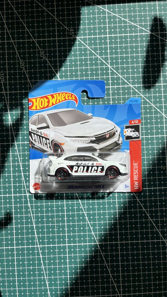 Model Hot Wheels Honda Civic Type R 2018 skala 1:64 resoraki autka