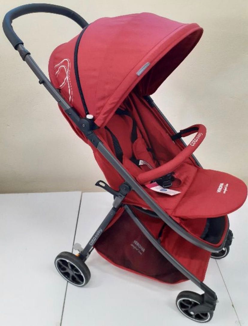 Coto Baby Verona Comfort Line wózek spacerowy czerwony spacerówka