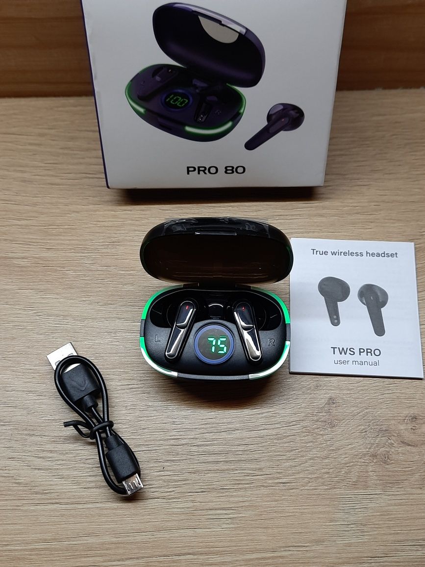 Навушники Bluetooth TWS PRO 80 NEW, нові