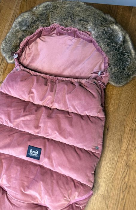 La Millou Śpiworek Do Wózka Aspen Combo Velvet Collection Mulberry