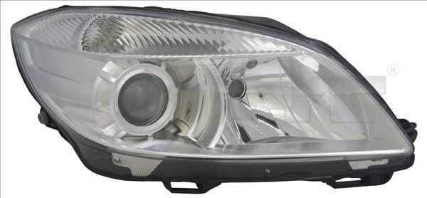 Skoda Fabia 2 10-14 Lampa/Reflektor lewy /H7+H7