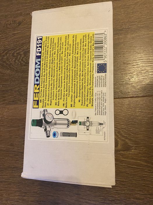 Sprzedam nowy, nieużywany filtr z reduktorem ciśnienia FERDOM FD191.