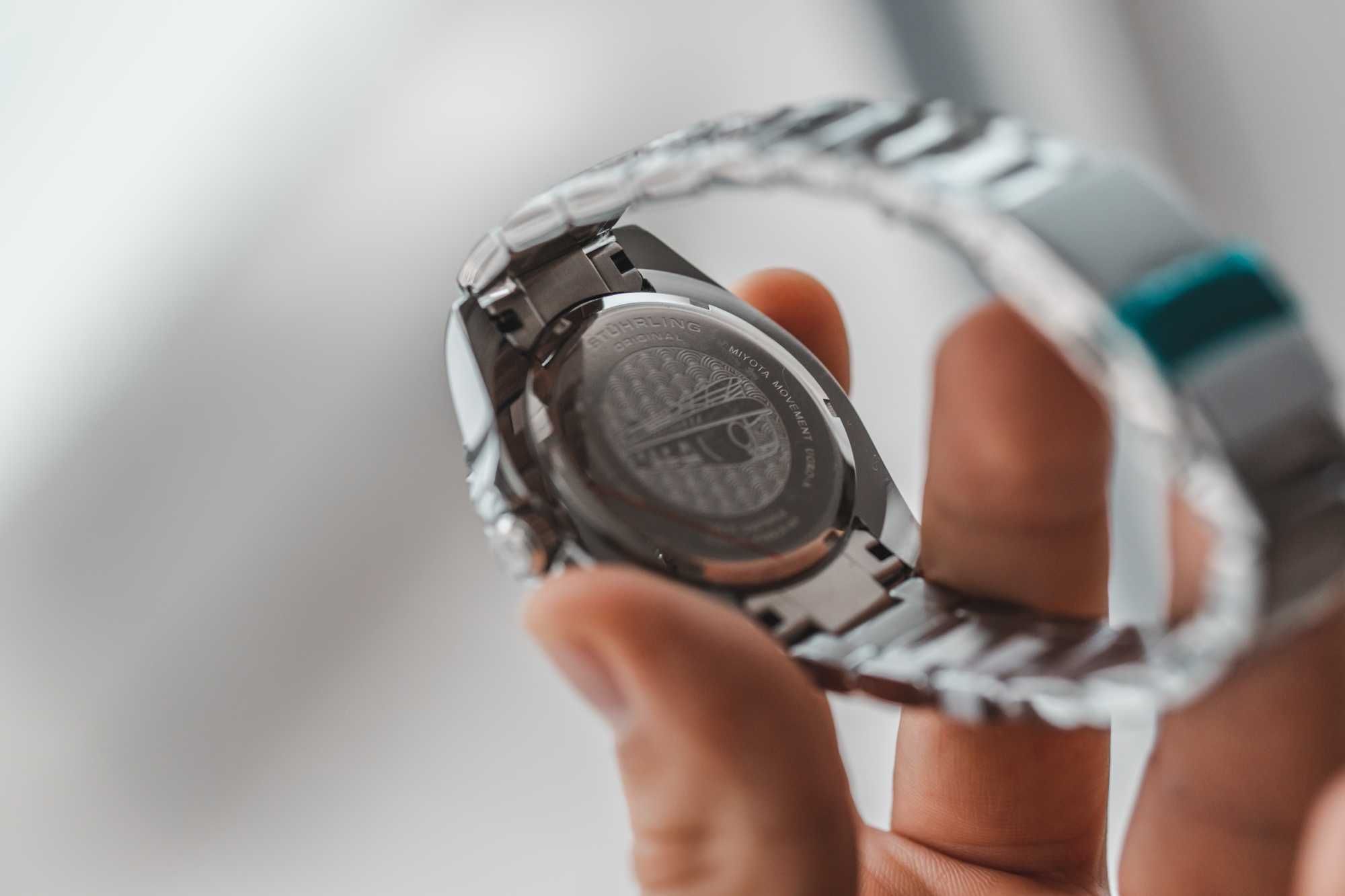 Nowy Zegarek Stührling Original Depthmaster 3950A Diver czarny