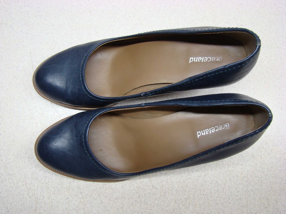 Graceland by Deichmann R.38 granatowe czółenka damskie wygodne