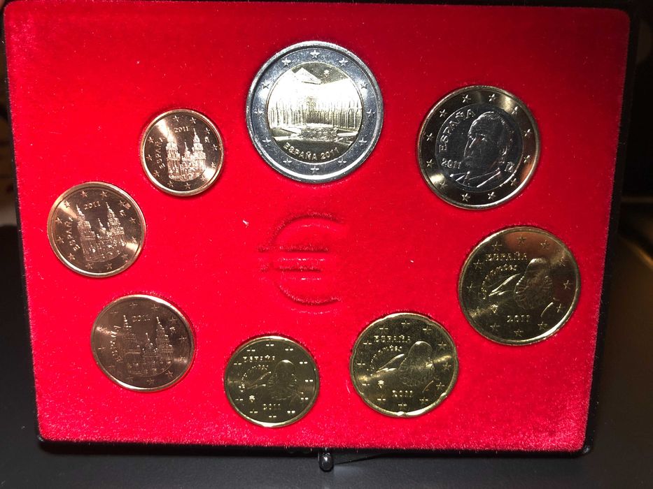 Set Anual Espanha 2011 UNC Estojo-Inclui 2€ Património UNESCO-Alhambra