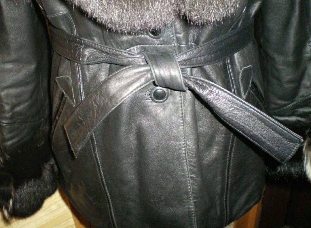 ОБМЕН женская кожаная куртка производства Турция