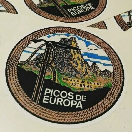 Autocolante Picos de Europa Asturias Espanha em vinil