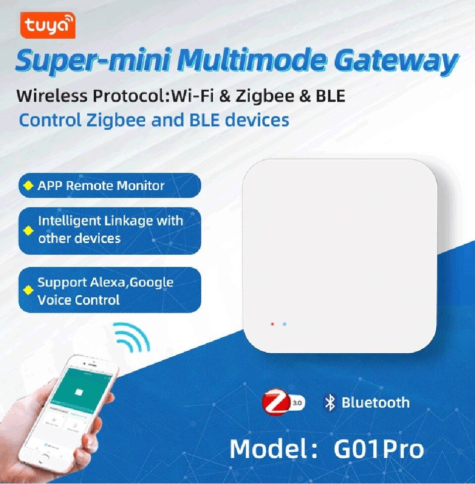 Zigbee Шлюз Хаб для умного дома: Zigbee Hub + Bluetooth