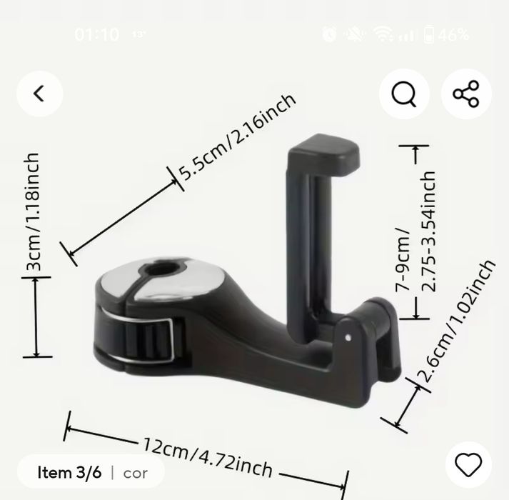 Suporte telemóvel