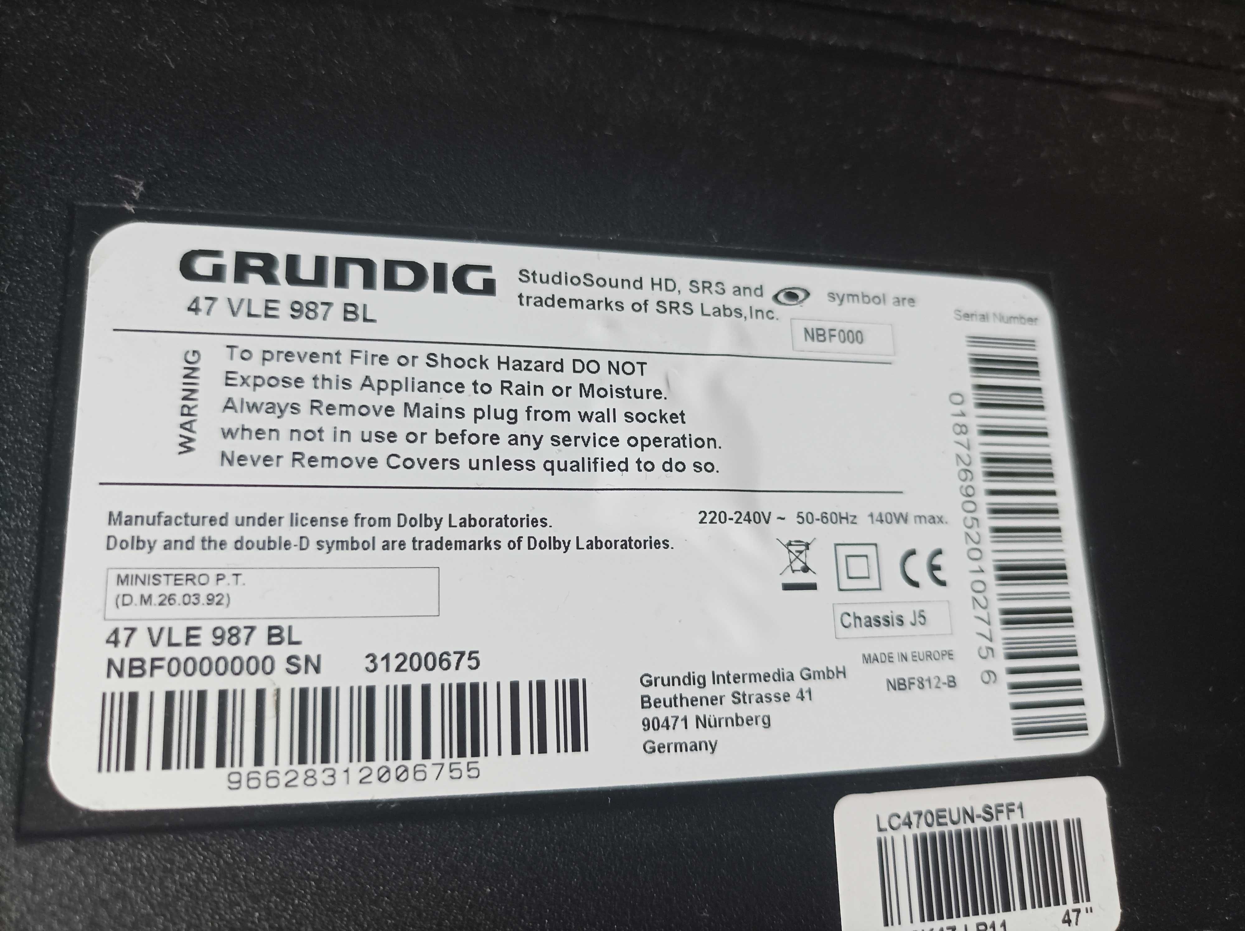 Telewizor Grundig 47cali