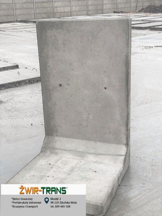 Mur oporowy "L" "elka" ściana betonowa
