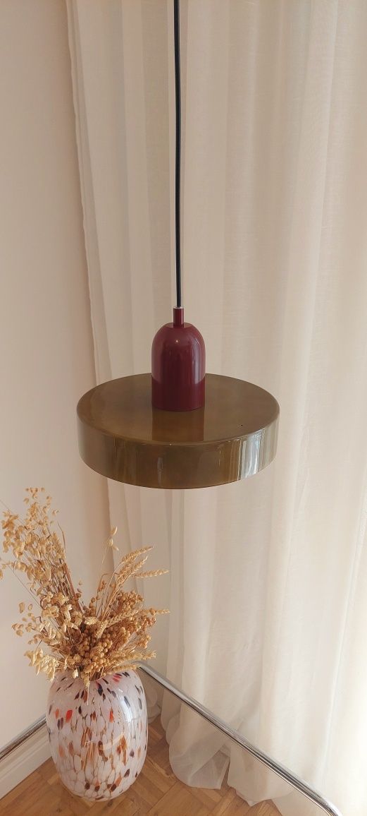 Nowa szklana lampa wisząca sufitowa w stylu retro vintage pop art deco