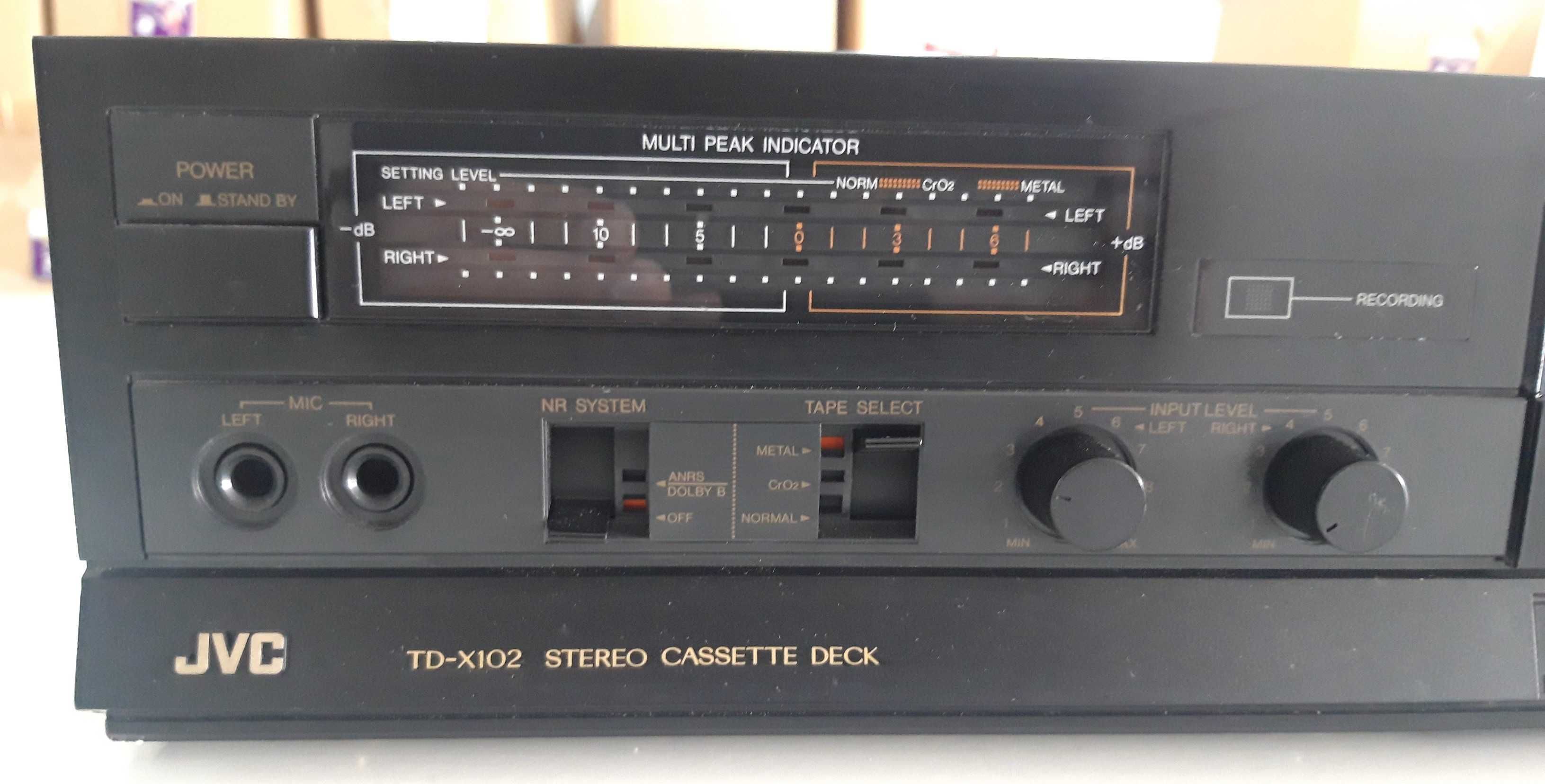 JVC TD-X102 Stereo Cassette Deck Made in Japan