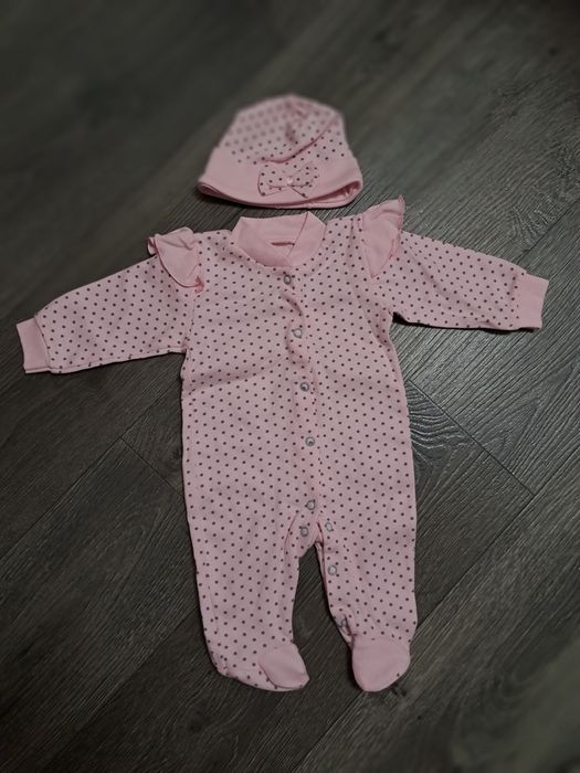 Детский комплект бодик+шапочка