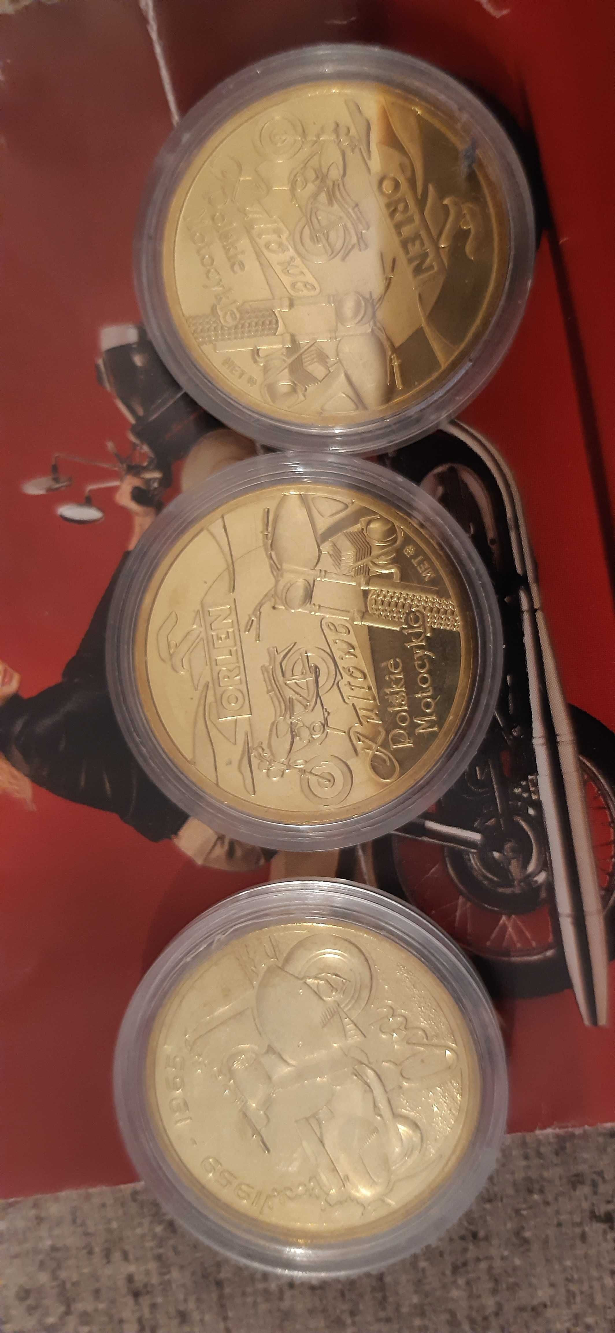3 stare medale monety okolicznościowe ikony polskiej motoryzacji
