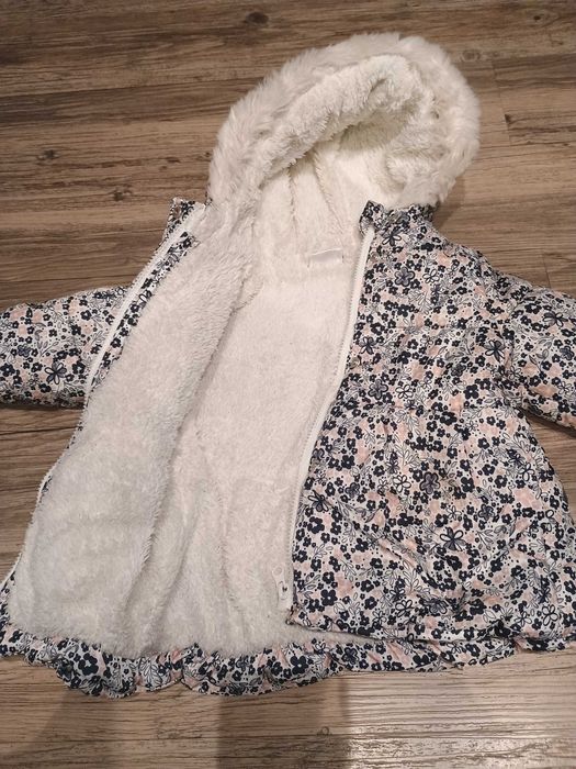 Kurtka zimowa dla dziewczynki r.92