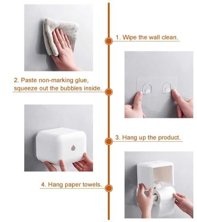 Samoprzylepny uchwyt na papier toaletowy